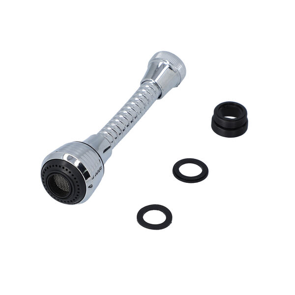 Einstellbarer Wasserhahn aus Edelstahl, Gr&ouml;&szlig;e: 15cm, Silber