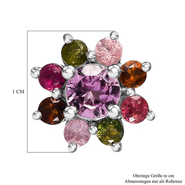 AA Multi-Turmalin Ohrringe - 1,28 ct. image number 5