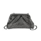 lifestyle- Color:Gun ;Size/Profile: Clutch bag ;Wall (exterior): Crystal ,Lining (Interior):polyester; Pockets (exterior):None; Pockets (interior):None; Measurement (cm): 9.45*4.33*5.12inch, 47inch long chain strap; Closure Type:Toggle Clip;Hardware Type