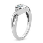 Kambodschanischer blauer Zirkon Ring 925 Silber platiniert  ca. 0,91 ct image number 4