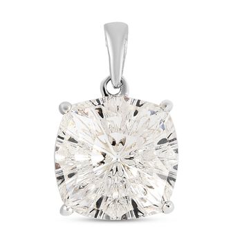 LUSTRO STELLA - &ouml;sterreichischer, wei&szlig;er Kristall-Anh&auml;nger, 925 Silber platiniert ca. 11,49 ct