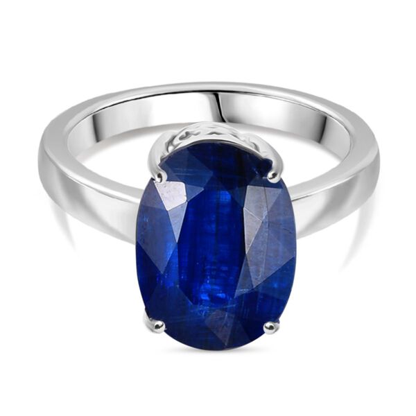 AAA Nat&uuml;rlicher Kaschmir-Kyanit Ring 585 Gold (Gr&ouml;&szlig;e 17.00) ca. 8,45 ct