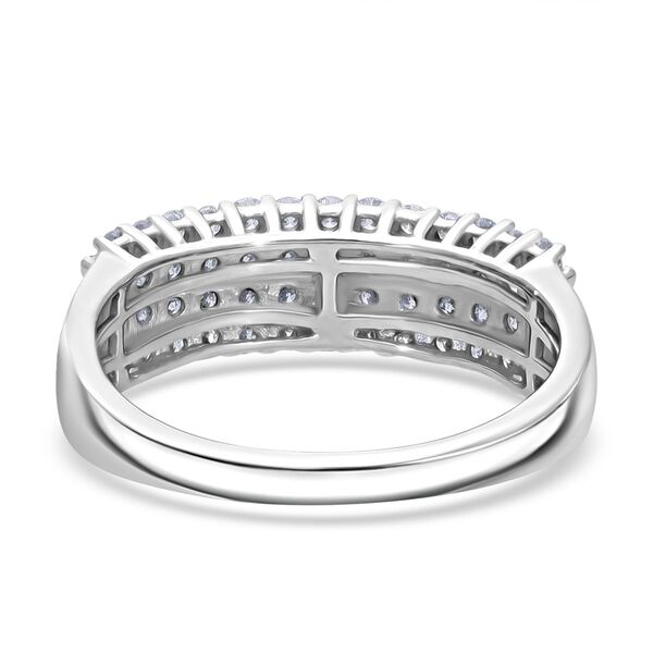LUXURIANT DIAMOND - Lab Grown Diamant SI-GH SGL zertifiziert Ring 925 Silber rhodiniert (Größe 18.00) ca. 1.00 ct image number 4