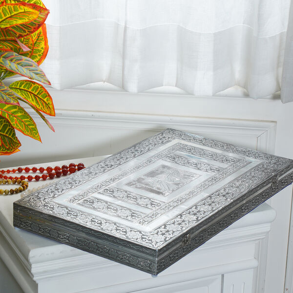 Handgefertigter Ringkoffer im Vintage Look, Schwan Motiv image number 11