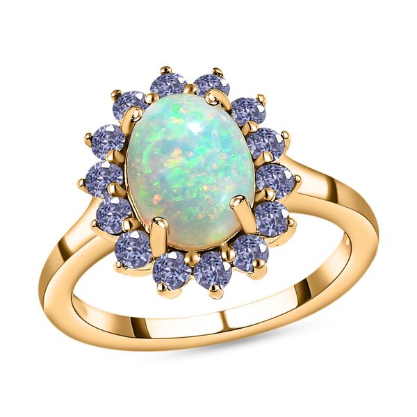 AA natürlicher, äthiopischer Welo Opal und Tansanit-Ring - 1,74 ct. image number 5