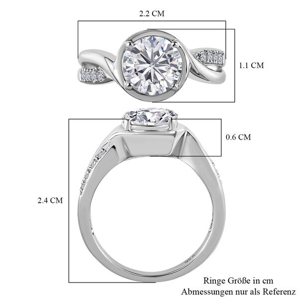 Moissanit Ring, ca. 1.94 ct image number 4