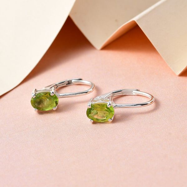 Nat&uuml;rliche Peridot-Ohrh&auml;nger - 1,64 ct. image number 2