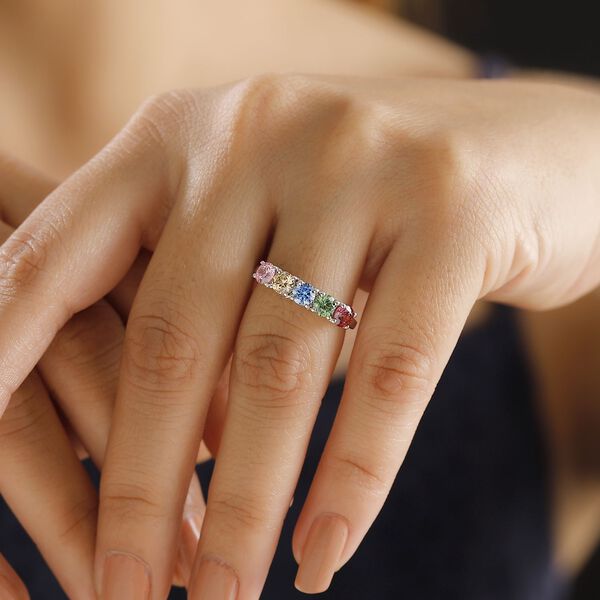 J Francis gefertigt mit SWAROVSKI- Mehrfarbiger Swarovski Zirkonia Ring image number 3