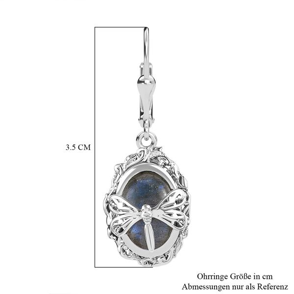 AAA Labradorit Ohrringe - 8,50 ct. image number 8