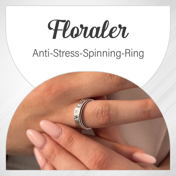 Floraler Anti-Stress-Spinning-Ring image number 3