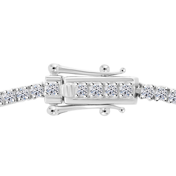 LUXURIANT SGL zertifiziertes VS-EF Labor Diamant Armband in 585 Wei&szlig;gold, 19 cm - 5 ct. image number 5