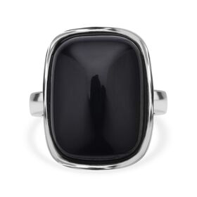 Schwarzer Turmalin Ring, ca. 35.00 ct