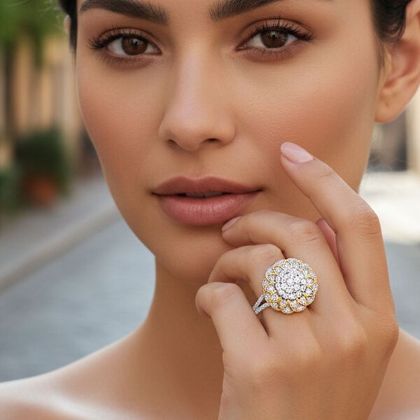 LUXURIANT SGL zertifizierter SI-GH Labor Diamant Ring - 1,33 ct. image number 2