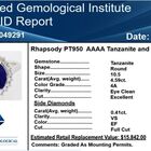 RHAPSODY AAAA Tansanit und weißer Diamant-Ring, VS E-F, zertifiziert und geprüft, 950 Platin  ca. 5,00 ct image number 6