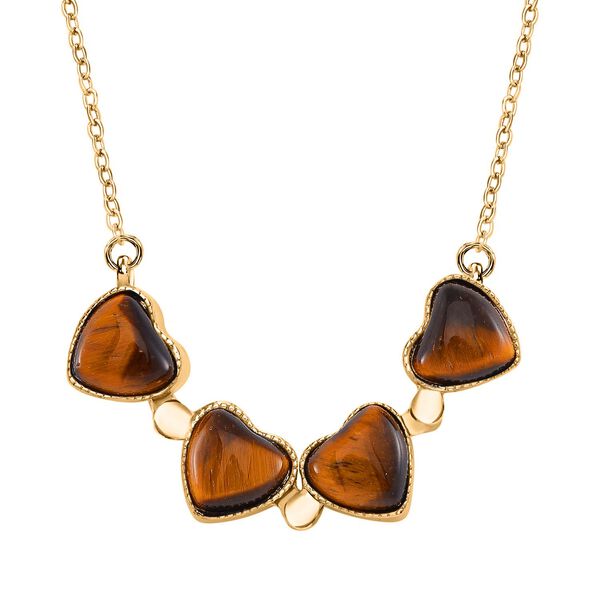 Gelbes Tigerauge und gelbes Kristall 2-Wege-Schmuckset image number 6