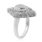 Royal Bali Kollektion - Natürlicher Äthiopischer Opal Ring 925 Silber Ring (Größe 19.00) ca. 1,17 ct image number 3