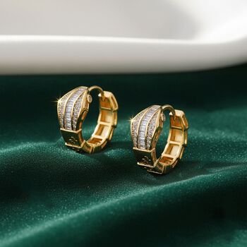 Wei&szlig;er Zirkonia Ohrringe Nickelfreies Messing