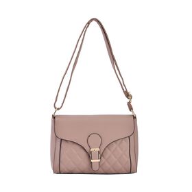 Umhängetasche aus Kunstleder, Rosa