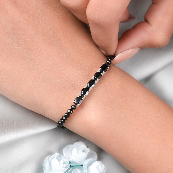 Schwarzes Spinell-Armband image number 2