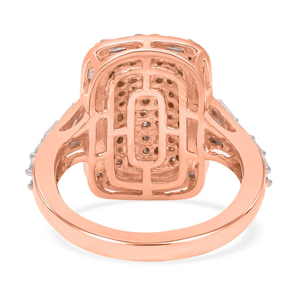 Natürlicher Champagner und weißer Diamant-Ring - 1 ct. image number 5