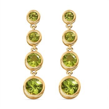 Nat&uuml;rliche Peridot-Ohrringe - 3,67 ct.