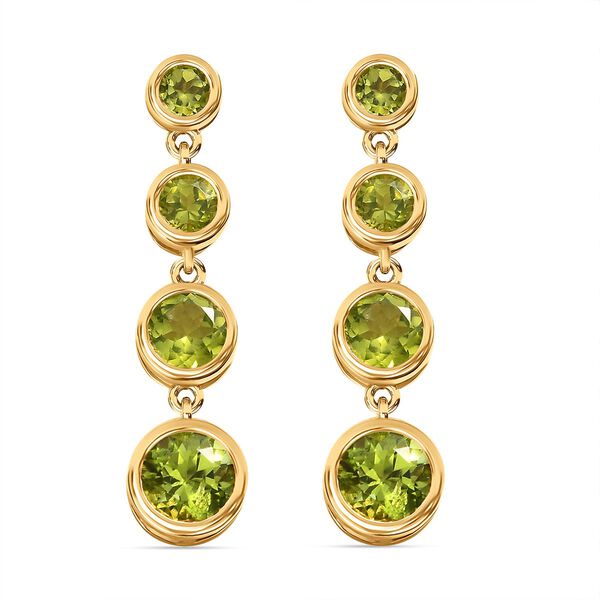 Nat&uuml;rliche Peridot-Ohrringe - 3,67 ct.