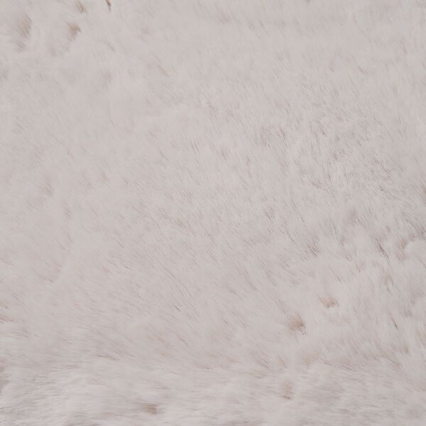 LIVMORE 2200gsm Kunstfell-Teppich mit Schaumstoffbasis, Fischform, 60x90cm, Reinwei&szlig; image number 3