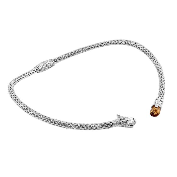 Royal Bali Kollektion- Citrin Halskette, 50 cm - 7 ct. image number 5