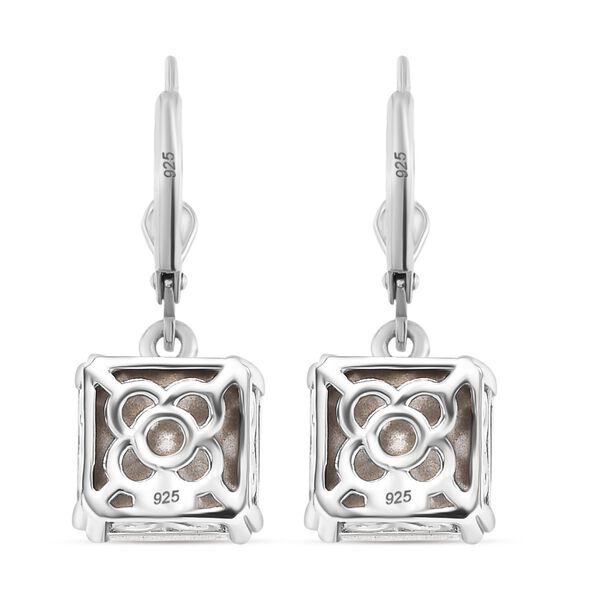 J Francis gefertigt mit SWAROVSKI- Wei&szlig;e Swarvoski Kristall Ohrringe image number 6