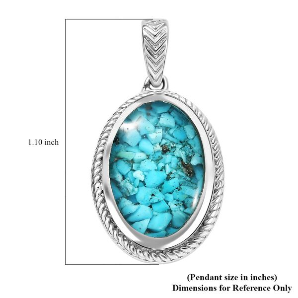 Sleeping Beauty Matrix Türkis Anhänger 950 Kupfer ca. 8,00 ct. image number 5