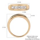 LUSTRO STELLA Hergestellt mit ZIRKONIA Ring 925 Silber 585 Vergoldet (Größe 20.00) ca. 2,18 ct image number 6