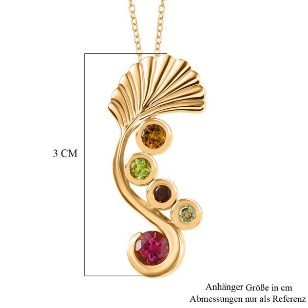 D&rsquo;Joy Multi-Turmalin Anh&auml;nger mit 50cm Kette - 0,98 ct. image number 5