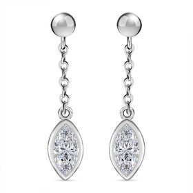 J Francis gefertigt mit SWAROVSKI- Swarovski Zirkonia Ohrringe