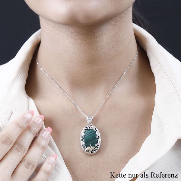 AAA Malachit Anh&auml;nger - 50,67 ct. image number 3