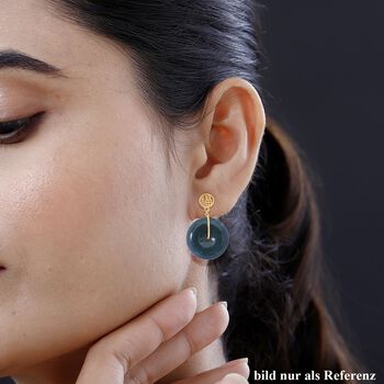 50 ct. nat&uuml;rliche Olmek Jadeit Ohrringe