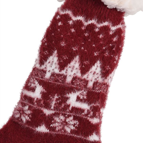 "1 pair Sherpa socks Material:100%polester NW:90G" image number 3