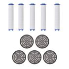 5er-Set Austauschbare Wasserfilter, Weiß und Schwarz, ABS,10cm Filterelement, 5.5cm Filterbox