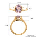 AAA Rosa Morganit Ring, 585 Gold (Größe 19.00) ca. 1.60 ct image number 4