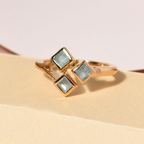 Blaugrüner Grandidierit-Ring, ca. 0,50 ct. image number 7