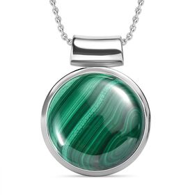 Malachit Schmuckset Edelstahl ca. 20.00 ct