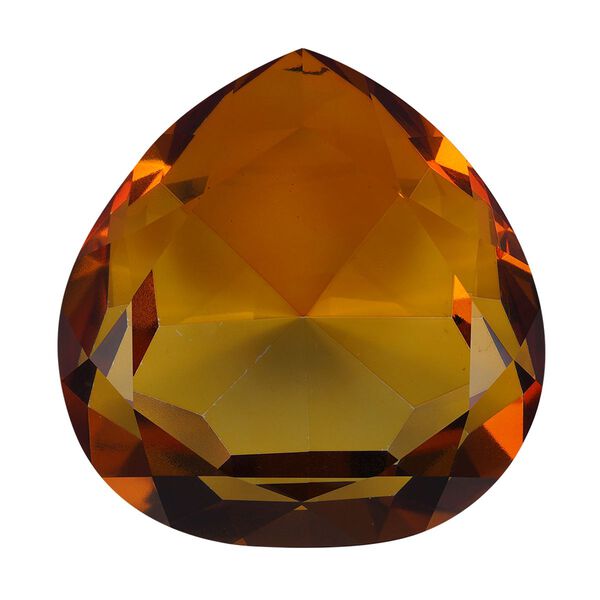 The 5th Season - Kristallherz in Geschenkbox, Citrinfarben