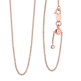 Ankerkette 45cm in rosévergoldetem 925 Silber