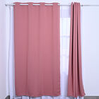 2er-Set blickdichte Vorhänge mit Metallösen, Größe 140x240 cm, Blush Rosa image number 1