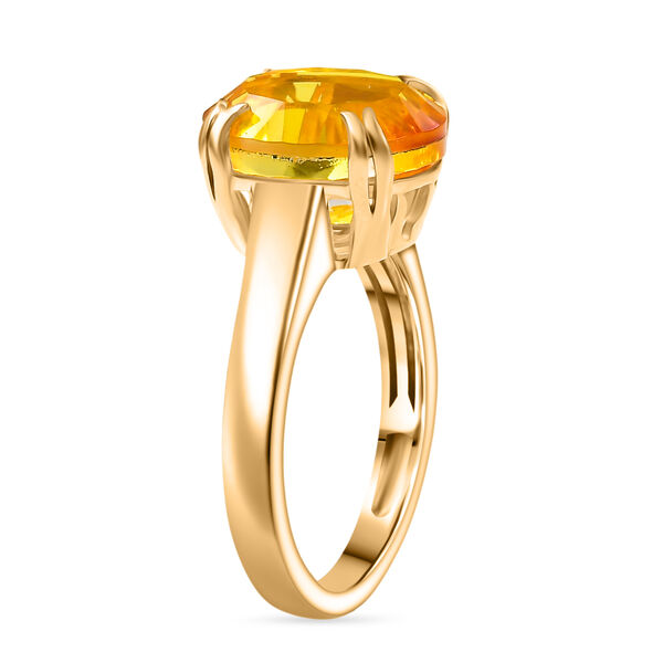 D'Joy Sphaleros Quarz Ring 925 Silber 750 Gelb Vergoldet (Gr&ouml;&szlig;e 20.00) ca. 5,19 ct image number 5