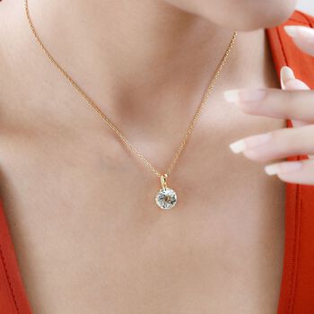 Prasiolith Anh&auml;nger - 3,41 ct.