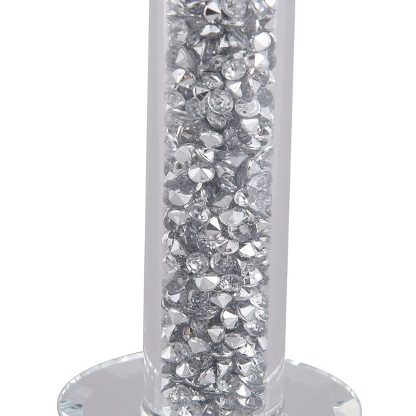 The 5th Season - hochwertiger Kristall-Kerzenst&auml;nder, gef&uuml;llt mit silbernen Kristallen, 7x7x18cm image number 3
