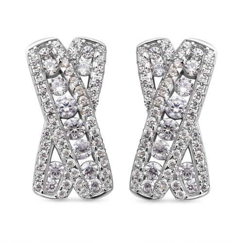 Lustro Stella - Weiße Zirkonia-Ohrringe, 925 Silber rhodiniert ca. 1.77 ct image number 0