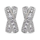 Lustro Stella - Weiße Zirkonia-Ohrringe, 925 Silber rhodiniert ca. 1.77 ct