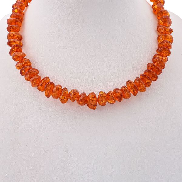 Synthetische Bernstein-Halskette, 45cm - 235 ct. image number 2