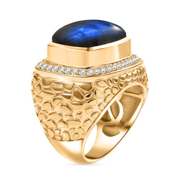 Labradorit und Zirkon Ring - 14,70 ct. image number 5